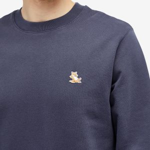 Maison Kitsune Chillax Patch Regular Crew Sweatshirt