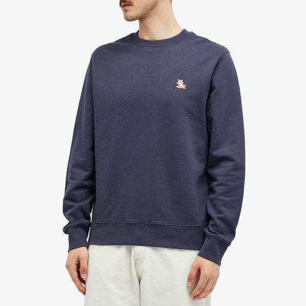 Maison Kitsune Chillax Patch Regular Crew Sweatshirt