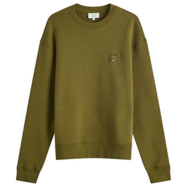 Maison Kitsune Bold Fox Head Patch Comfort Crew Sweatshirt