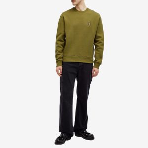 Maison Kitsune Bold Fox Head Patch Comfort Crew Sweatshirt