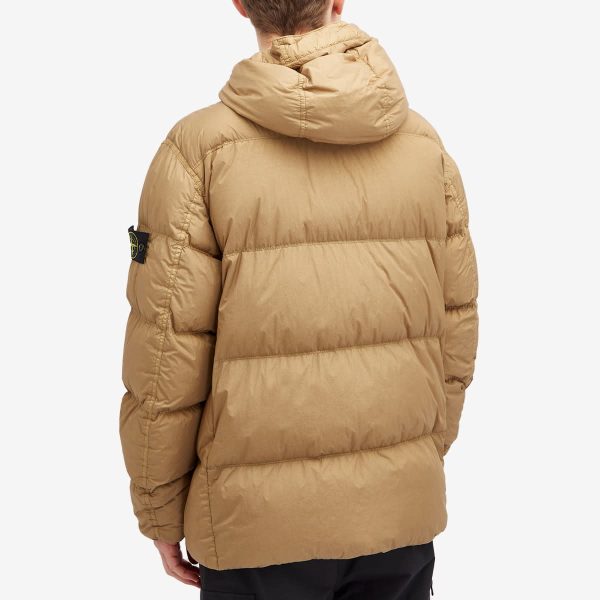 Stone Island Crinkle Reps Hooded Down Jacket