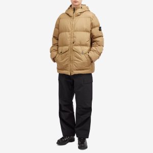 Stone Island Crinkle Reps Hooded Down Jacket