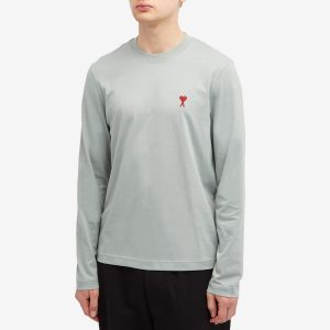 AMI Paris Small A Heart Long Sleeve T-Shirt