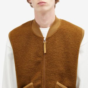 Universal Works Wool Fleece Zip Waistcoat