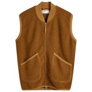 Universal Works Wool Fleece Zip Waistcoat