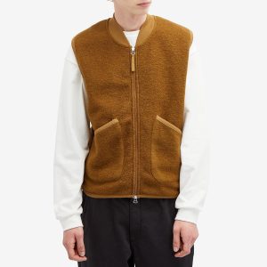 Universal Works Wool Fleece Zip Waistcoat