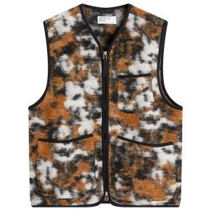 Universal Works Ylang Flower Wool Fleece Zip Gilet