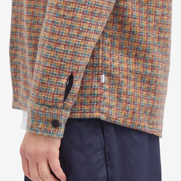 Wax London Whiting Mini Check Fleece Overshirt