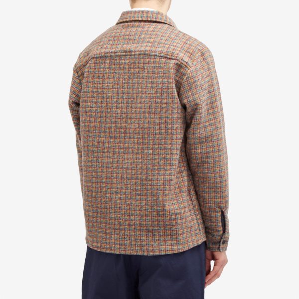 Wax London Whiting Mini Check Fleece Overshirt