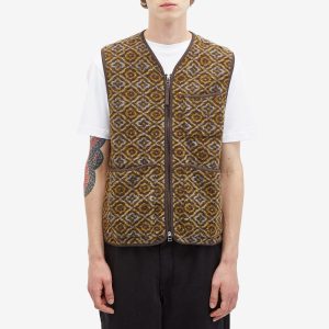 Universal Works Geometric Fleece Zip Gilet