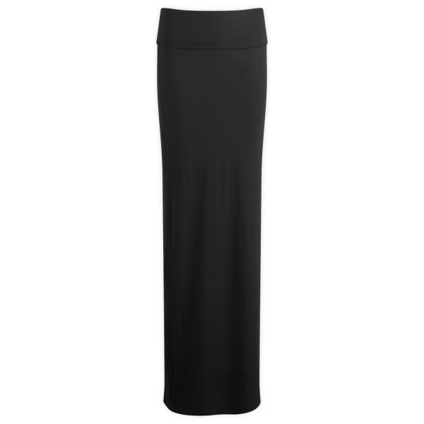 Joah Brown Foldover Maxi Skirt