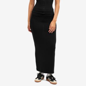 Joah Brown Foldover Maxi Skirt