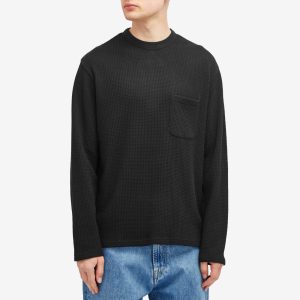 Wax London Moore Waffle Long Sleeve T-Shirt