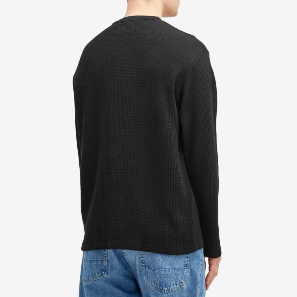 Wax London Moore Waffle Long Sleeve T-Shirt