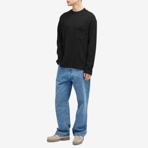 Wax London Moore Waffle Long Sleeve T-Shirt