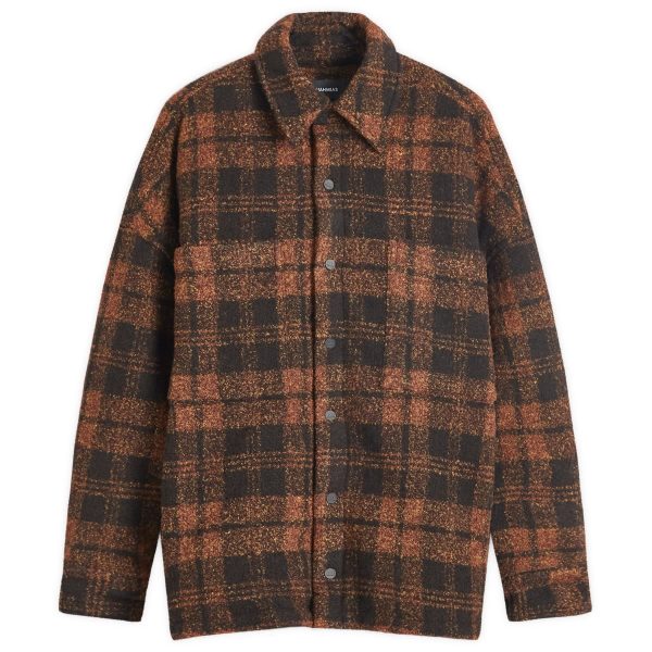 Nahmias Plaid Padded Shirt Jacket