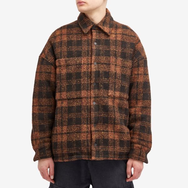 Nahmias Plaid Padded Shirt Jacket