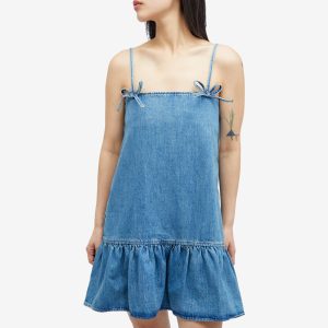 GANNI Tint Denim Strap Dress