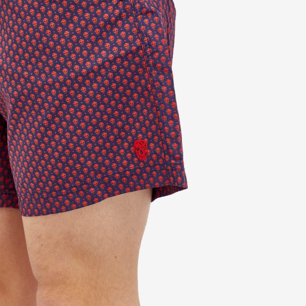 Alexander McQueen Dots Skull Swim Shorts