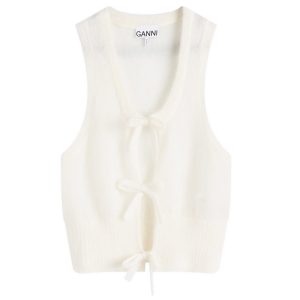 Ganni Light Mohair Tie String Vest