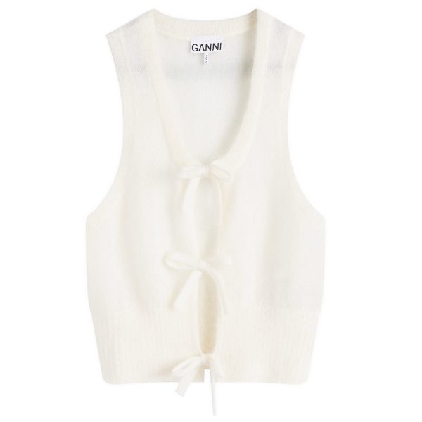 Ganni Light Mohair Tie String Vest