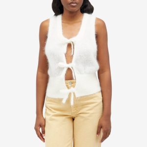 Ganni Light Mohair Tie String Vest