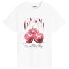 Ganni Basic Jersey Cherry Relaxed T-shirt