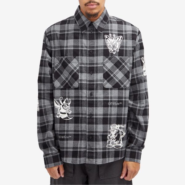 Off-White Check Flannel Shirt