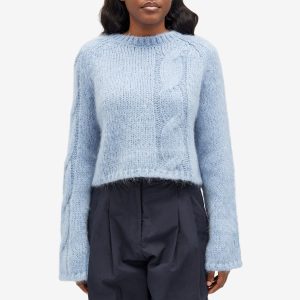 JW Anderson Cropped Cable Knit Jumper