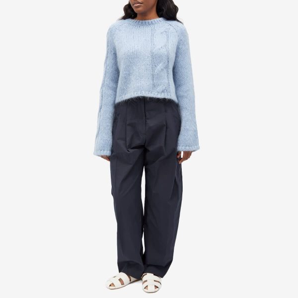 JW Anderson Cropped Cable Knit Jumper