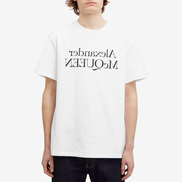 Alexander McQueen Reflected Foil Logo T-Shirt