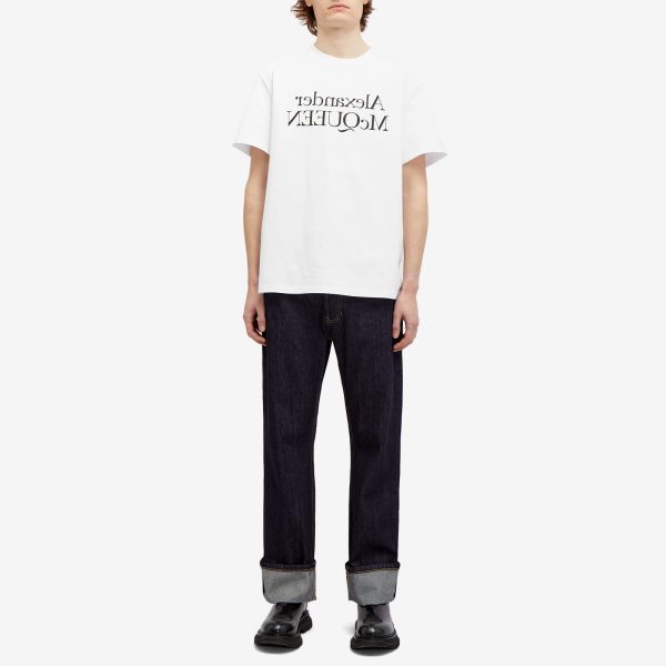 Alexander McQueen Reflected Foil Logo T-Shirt