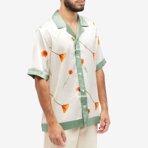 Nahmias Poppy Short Sleeve Silk Shirt