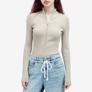 Good American Virgo Rib Half Zip Body