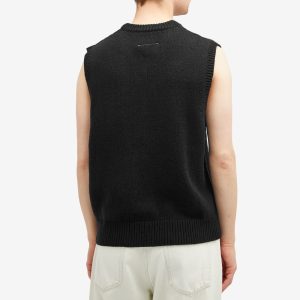 MM6 Maison Margiela Number Logo Knit Vest