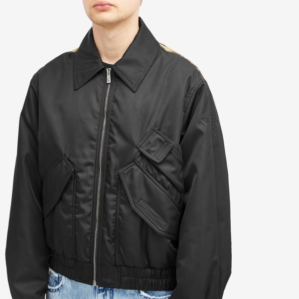 Versace Technical Twill Bomber Jacket