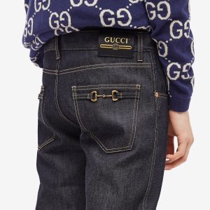 Gucci Tapered 5 Pocket Washed Jeans