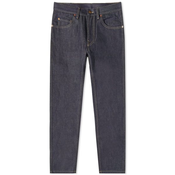 Gucci Tapered 5 Pocket Washed Jeans