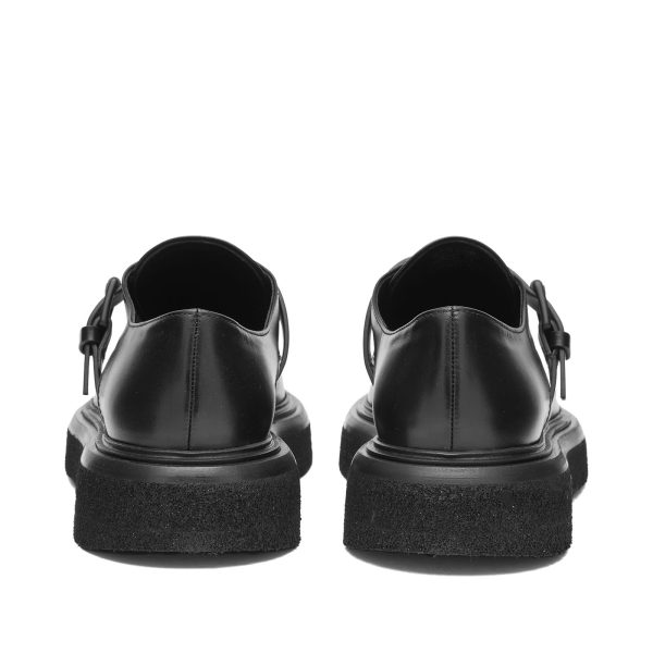 Max Mara Buckle Strap Leather Loafers