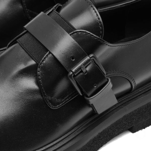 Max Mara Buckle Strap Leather Loafers