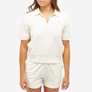 Sporty & Rich SCR Terry Polo Top