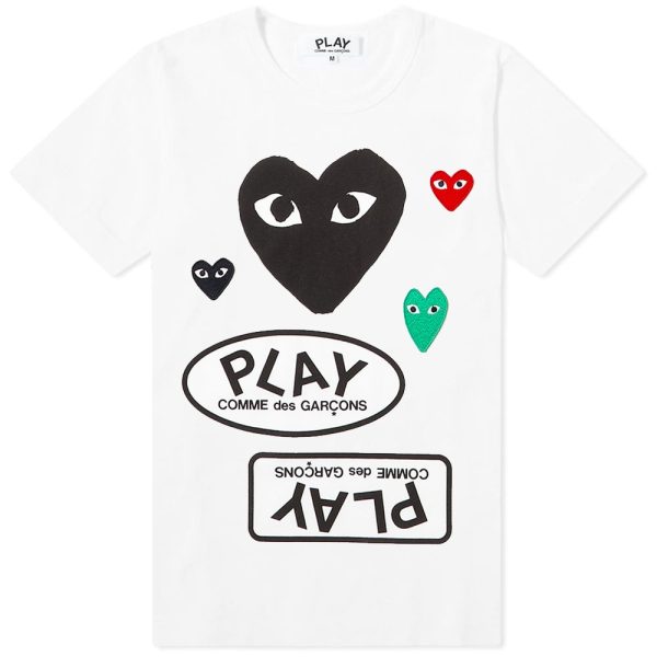 Comme des Garcons Play Women's Multi Logo T-Shirt