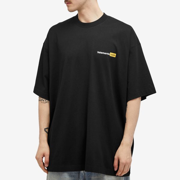 VETEMENTS XXX Logo T-Shirt