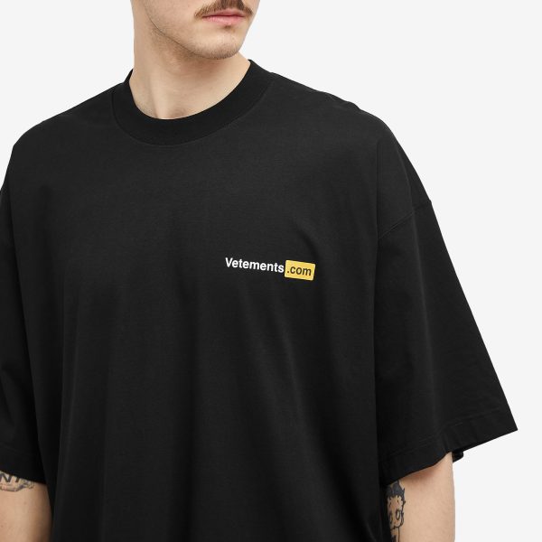 VETEMENTS XXX Logo T-Shirt