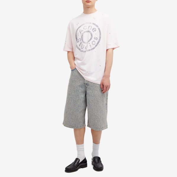 Acne Studios Exford Button Logo T-Shirt