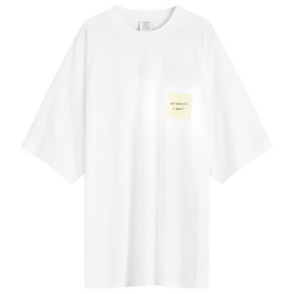 VETEMENTS Sticker T-Shirt