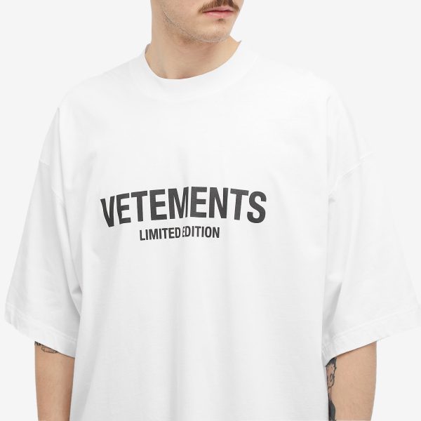 VETEMENTS Limited Edition T-Shirt