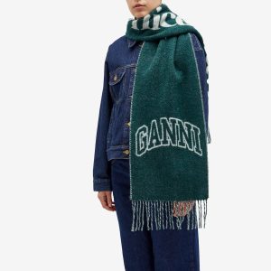 Ganni Narrow Scarf Please Recycle