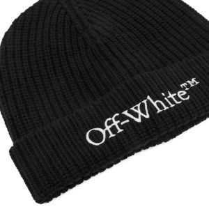 Off-White Bookish Logo Wool Beanie