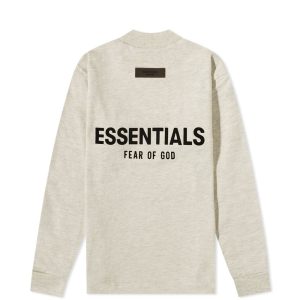 FEAR OF GOD ESSENTIALS Kids Logo Long Sleeve T-Shirt